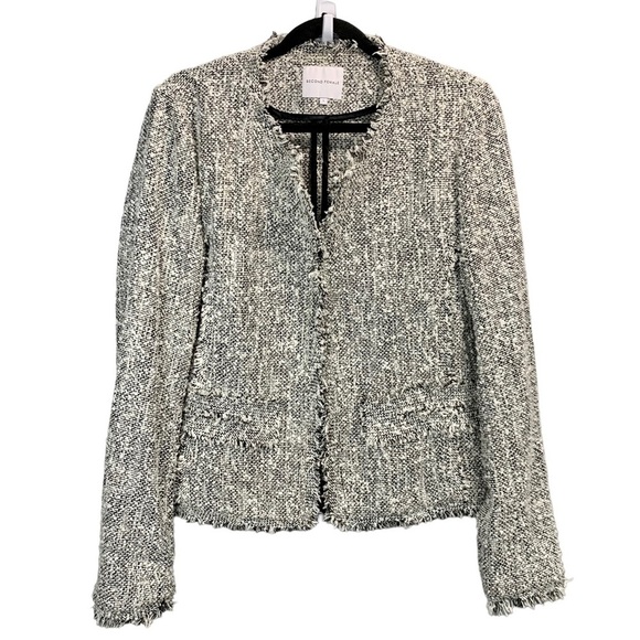 SECOND FEMALE Tweed Sully Jacket Blazer - Picture 2 of 6